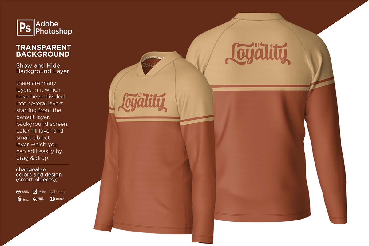 T-Shirt Neck VU L Raglan Mockup, a Shirt Mockup by Nanggroe Scripting (Photo 2 of 9)