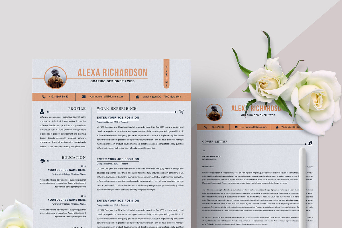 Clean Resume Template, a Resume Template by X-Type (Photo 4 of 5)