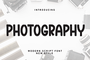 Photography | Script Font, a Script Font by Scratchones (Thumbnail 1 of 8)