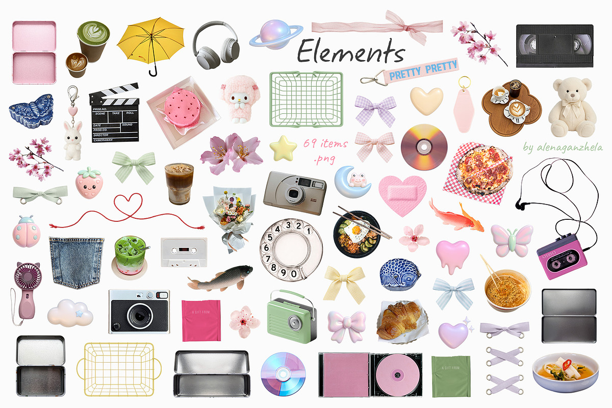 Little Moments - Soft Mixed Collage, an Object Graphic by alenaganzhela (Photo 3 of 10)