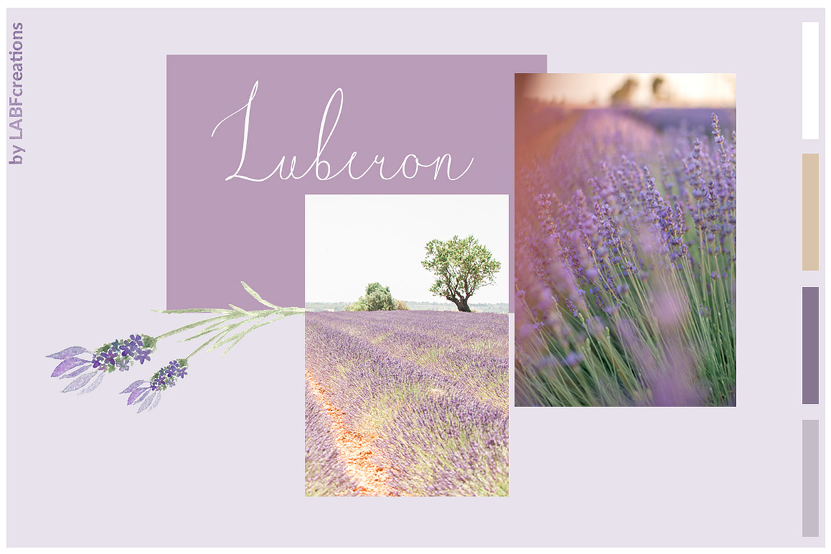 Luberon. Fine art Font. preview 2