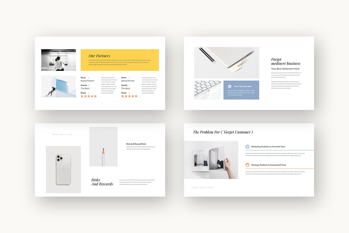 Qrax : Growth Strategy Google Slides, a Presentation Template by Punkl Camp (Photo 8 of 16)