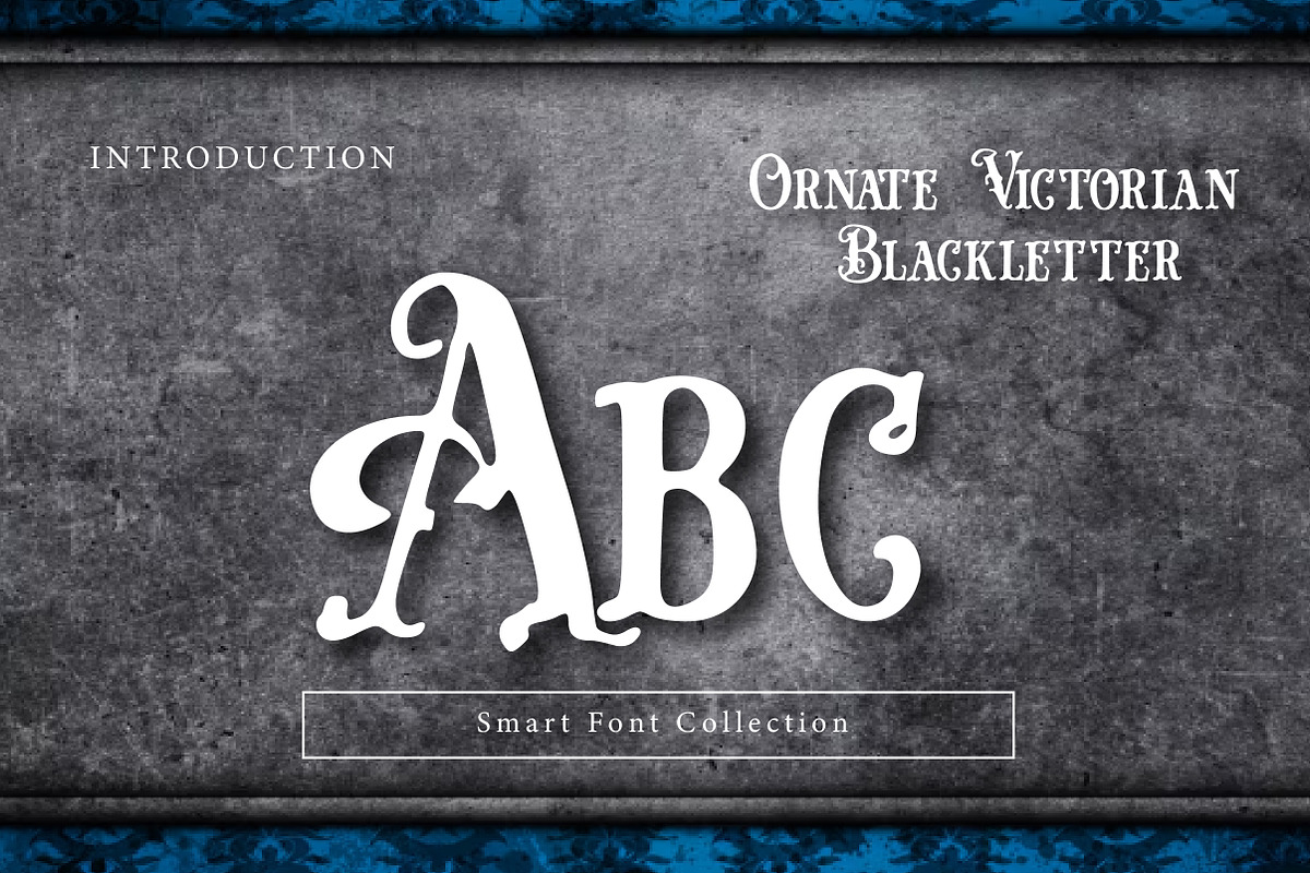 Ornate victorian blackletter, a Blackletter Font by Wow Magic (Photo 2 of 3)