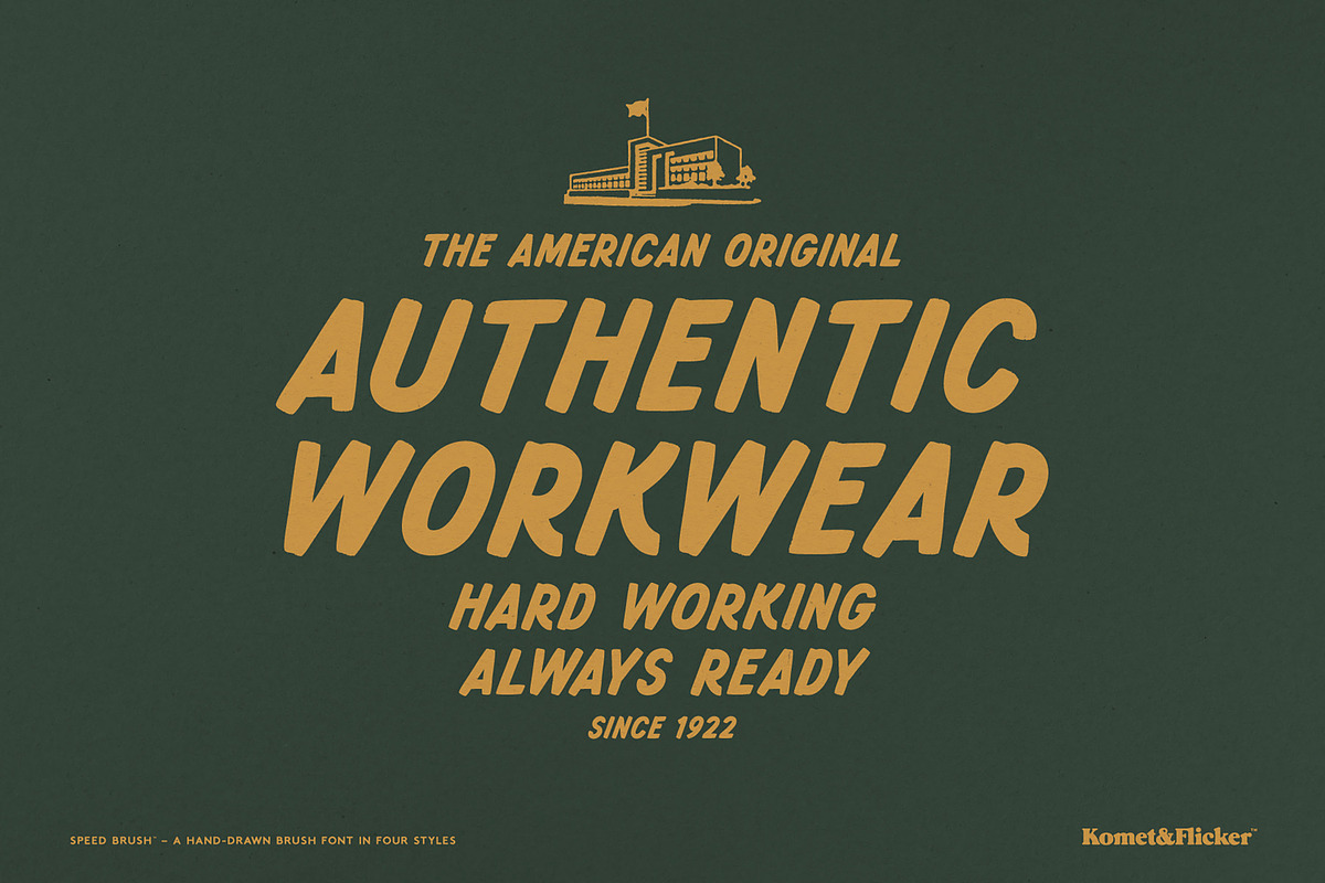 SPEED BRUSH, a Font by Komet & Flicker (Photo 4 of 15)