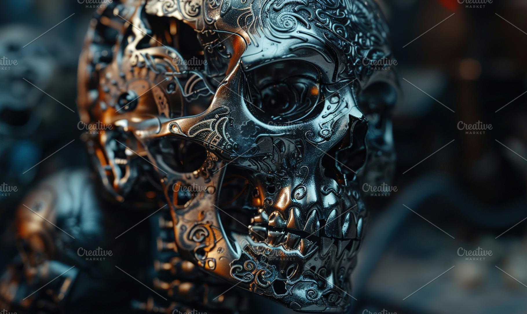 cybernetic aesthetic very realistic, a Background Photo by Maylianaw28