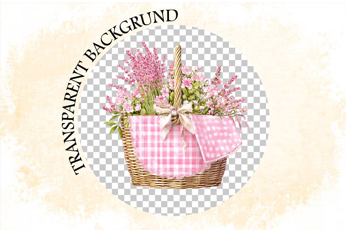 Bohemian Pink Gingham Summer Clipart, an Illustration by SVGArt (Photo 8 of 9)