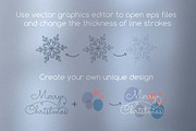Modern Christmas Clipart Collection, an Illustration by Illustana (Thumbnail 8 of 17)