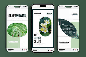 Nature Botanical Social Media Story, a Social Media Template by MightyDesign
