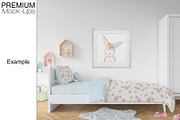 Nursery Bedding, Frame & Wall Mockup, a Household Mockup by mock-ups (Thumbnail 17 of 23)