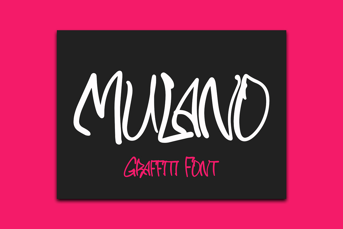 MULANO Graffiti Font, a Handwritten Font by NTC Graphic (Photo 1 of 9)