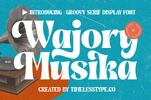 Wajory Musika Groovy Serif Font