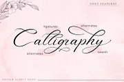 Aniyah Script Calligraphy, a Script Font by din-studio.com (Thumbnail 2 of 14)