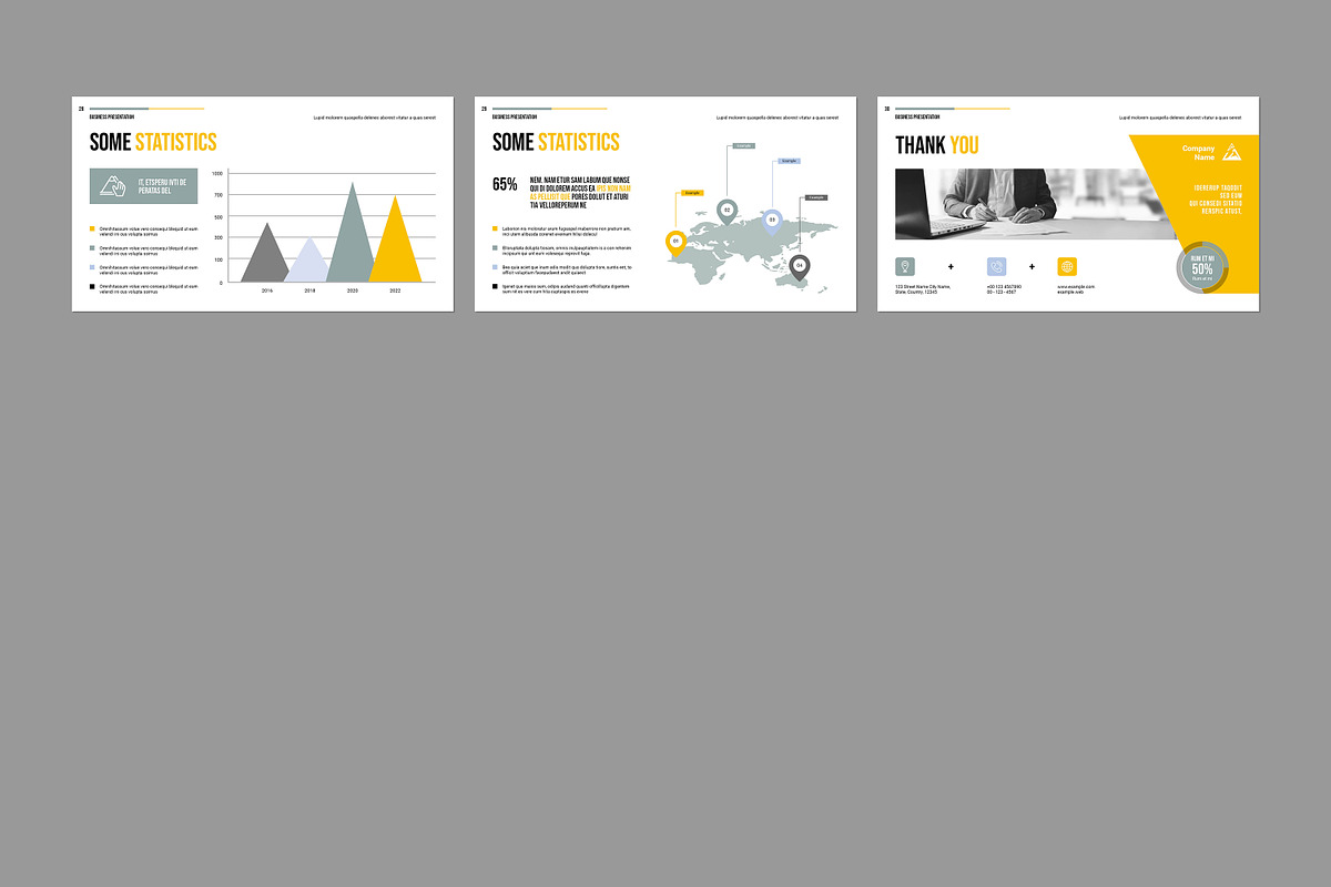 Business Pale Presentation Layout preview 5