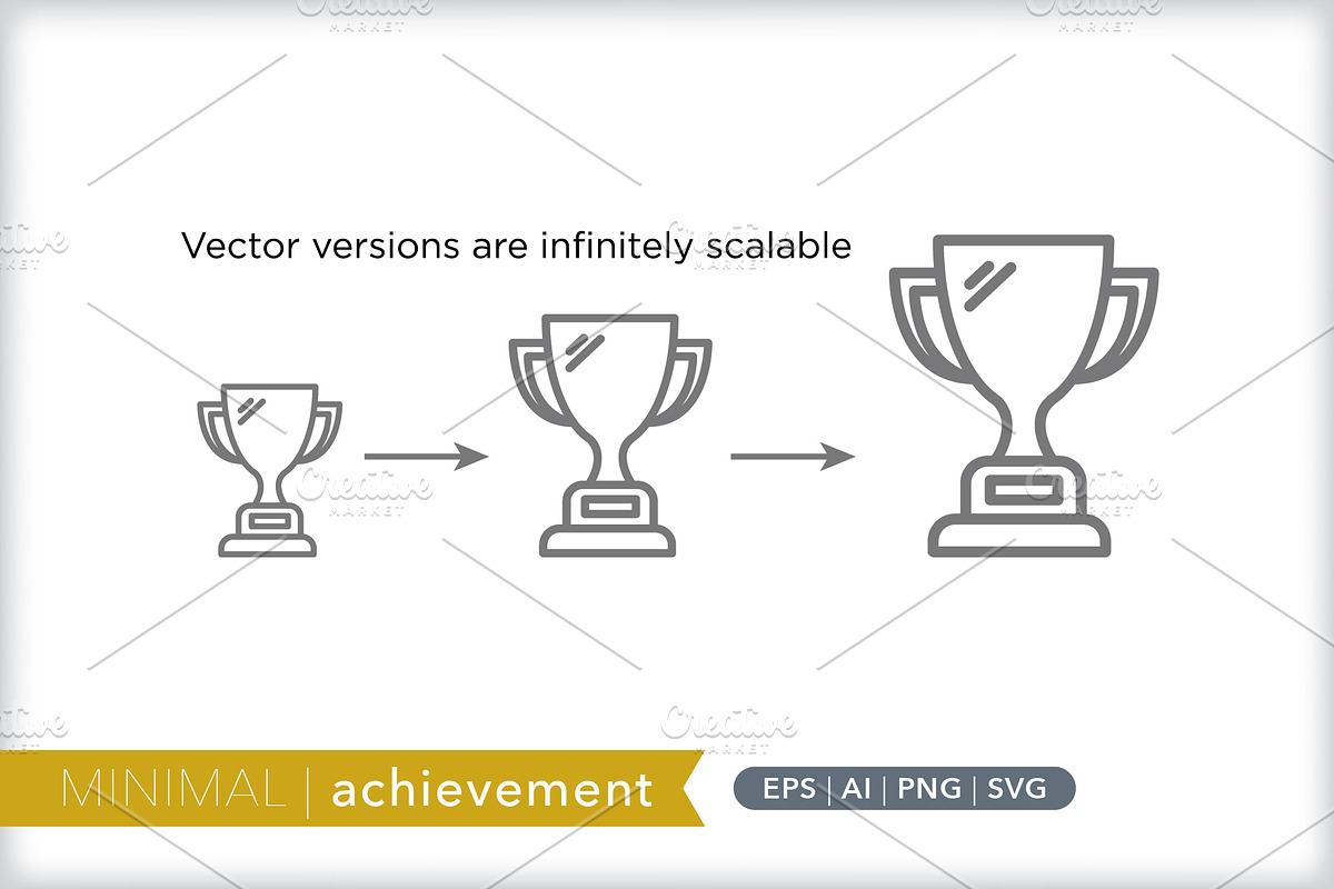 Minimal achievement icons, an Outline Icon by Picture Window (Photo 5 of 5)
