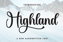 Highland | Script Font
