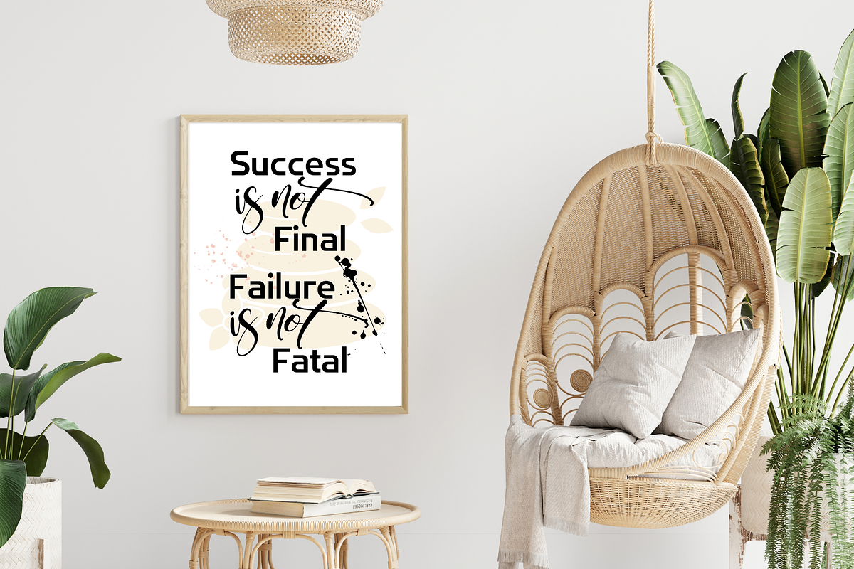 success printable wall art quote, a Poster Template by Digiteve (Photo 6 of 6)