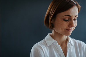 A portrait of young beautiful woman, a Graphic by HalfPoint