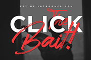 Clickbait - Logo Font, a Script Font by Ian Irwanwismoyo (Thumbnail 3 of 10)