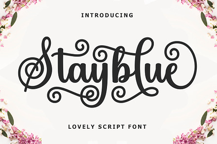 Stayblue | Script Font