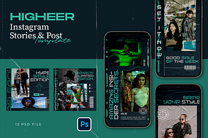 Hype Instagram Template - Higheer