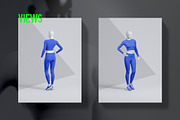 Women's Activewear Mockup Set, a Shirt Mockup by OllStore (Thumbnail 4 of 17)