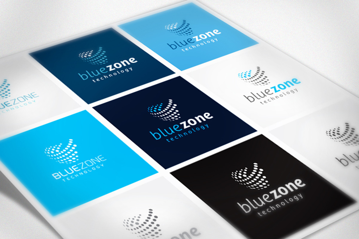 BlueZoneTechnology, a Branding & Logo Template by Cre8iveSense (Photo 2 of 5)