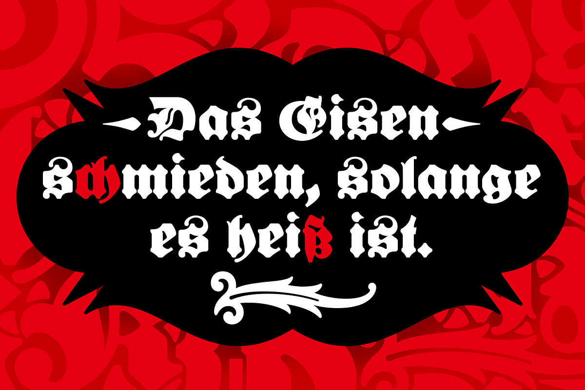Bernard Fraktur, a Blackletter Font by Stefan Chirila (Photo 5 of 18)