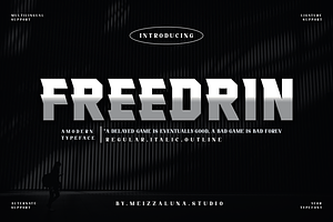 Freedrin - A Modern Typeface