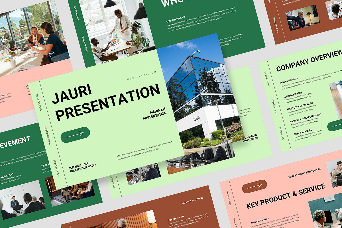 Jauri : Media Kit Keynote, a Presentation Template by Punkl Camp (Photo 1 of 9)