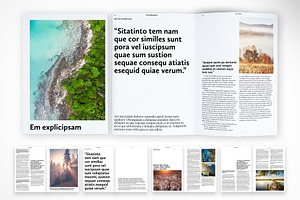 Modern Travel & Lifestyle Magazine, a Magazine Template by McLittle Stock
