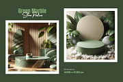 20 Green Marble Stone Podium Bundle, a Background Photo by zahidhossainalif (Thumbnail 5 of 11)