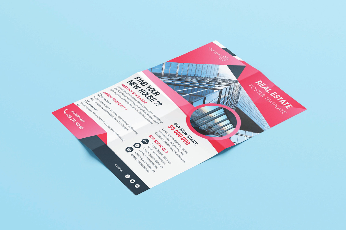 Real estate sale poster template, a Poster Template by Workhu (Photo 3 of 4)