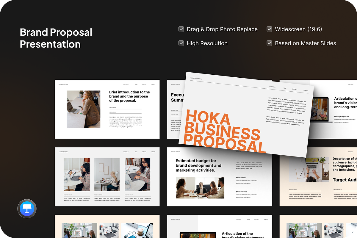 Brand Proposal Presentation Keynote, a Presentation Template by SquidPixey (Photo 1 of 7)
