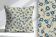 Blue Floral 07 Seamless Pattern, a Pattern Graphic by Sharon Schwalbe (Thumbnail 2 of 4)