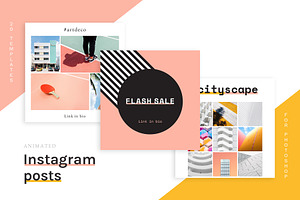 Animated Instagram Post templates
