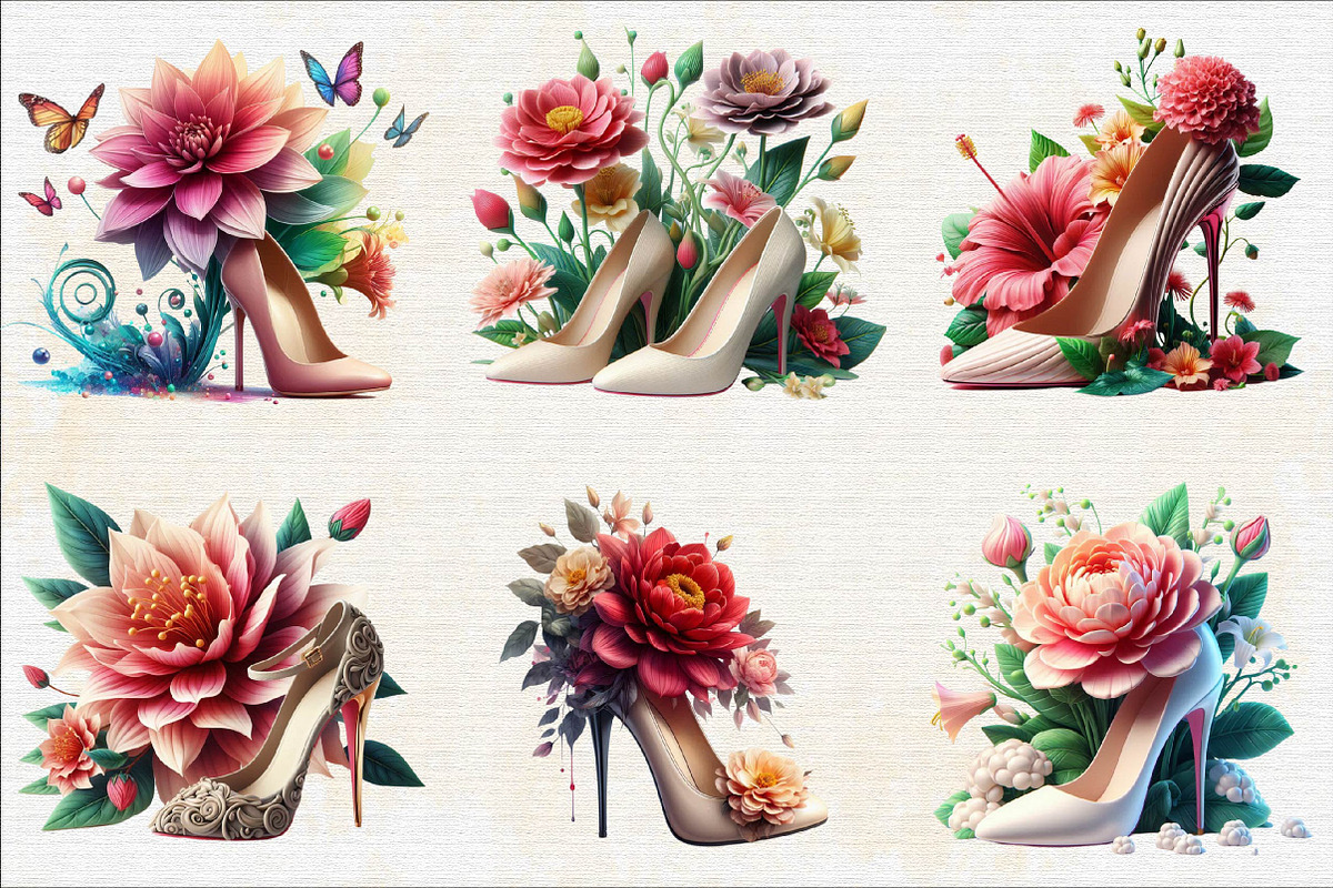Flower with High Heels  Sublimation, an Illustration by SVGArt (Photo 6 of 7)