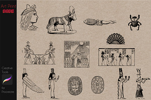 Egyptian Stamp Tattoo Mythology Art