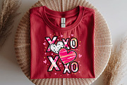 XOXO Valentine Day Heart PNG, an Illustration by SinaCreation (Thumbnail 6 of 11)