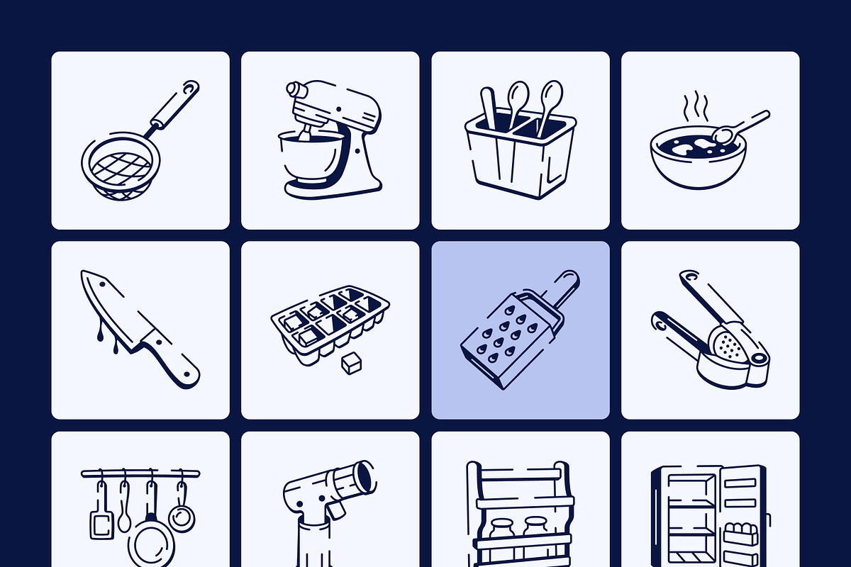 Kitchen Doodle Icon, an Outline Icon by Vectors Market (Photo 9 of 9)