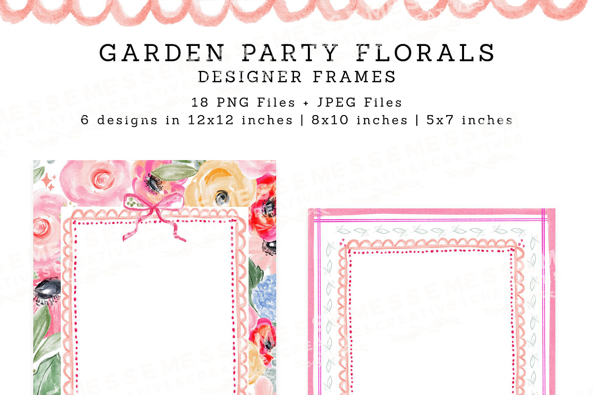 Garden Party Florals PNG Design Kit, a Decorative Illustration by Essem Creatives (Photo 3 of 11)