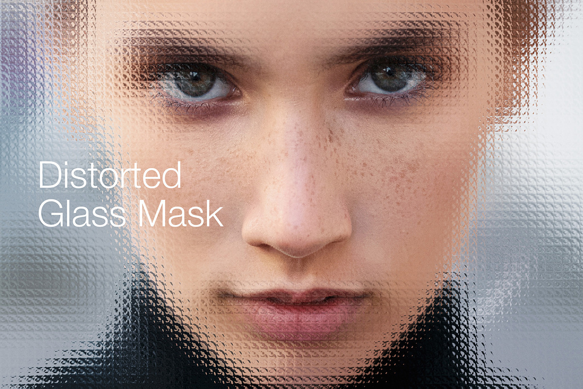 Distorted Glass - Photo Mask Effect, a Layer Style Add-On by Grafvish (Photo 1 of 4)