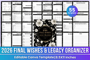 2026 Final Wishes & Legacy Organizer, a Stationery Template by Mustafiz (Thumbnail 1 of 8)