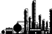 Industrial Factory Silhouette Bundle, an Illustration by Designs_River (Thumbnail 13 of 45)
