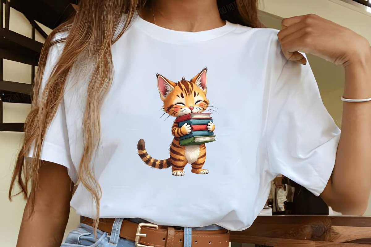 Watercolor Cat Back to School Clipar, an Illustration by CrexoraLab (Photo 3 of 5)