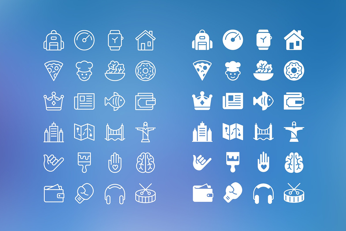 iOS Edge - 1200 Line Icons, an Outline Icon by Flaticons (Photo 4 of 7)