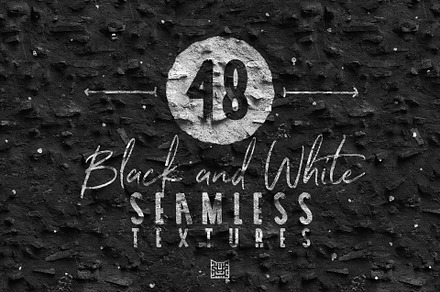 48 Black And White Seamless Textures, a Texture Graphic by 2DFUNS
