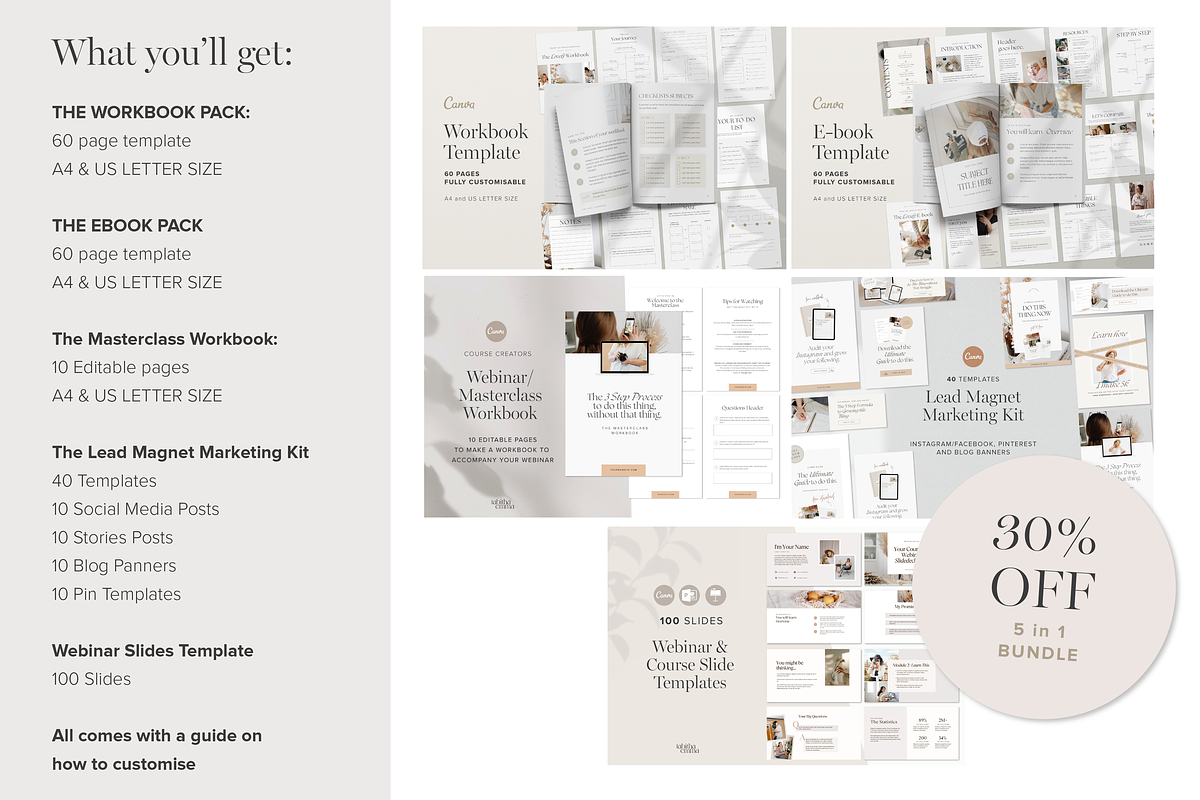 Lead Magnet Template Bundle, a Magazine Template by Tabitha Emma (Photo 2 of 10)