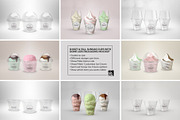 Clear Sundae Cups with Lids Mockup, a Cups & Container Mockup by INCDesign (Thumbnail 13 of 14)