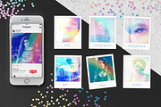 Set Holographic background textures, a Texture Graphic by Uniyok (Thumbnail 9 of 9)
