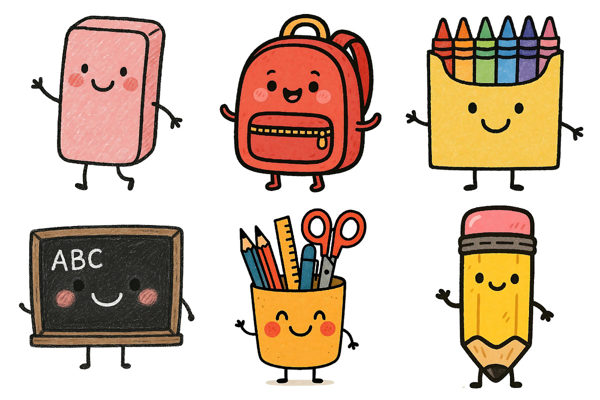 Back to School Clipart, a Seasonal Illustration by Daily.Designs (Photo 4 of 5)
